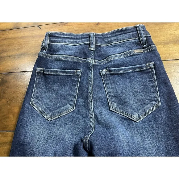 KANCAN Women’s Jeans Estilo Raw Hem Size 3/25 Blue 5-Pocket - Picture 6 of 12